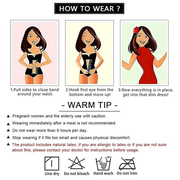 YIANNA Waist Trainer - Body Shaper Corset 2XL *NWT* - Picture 8 of 11